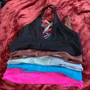 Colorful Sports Bras Set